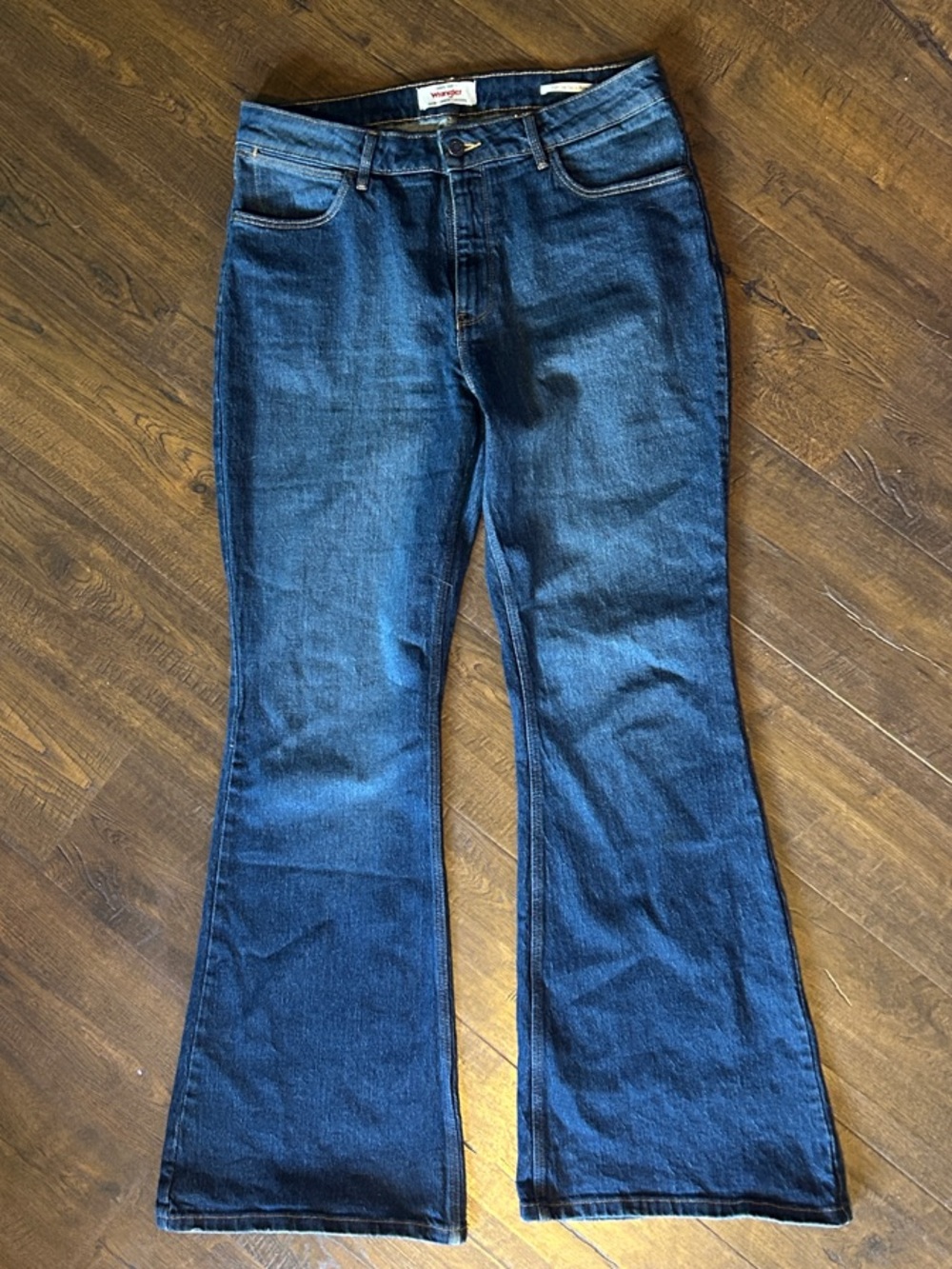 Wrangler Women's Dark Blue Flare Jeans